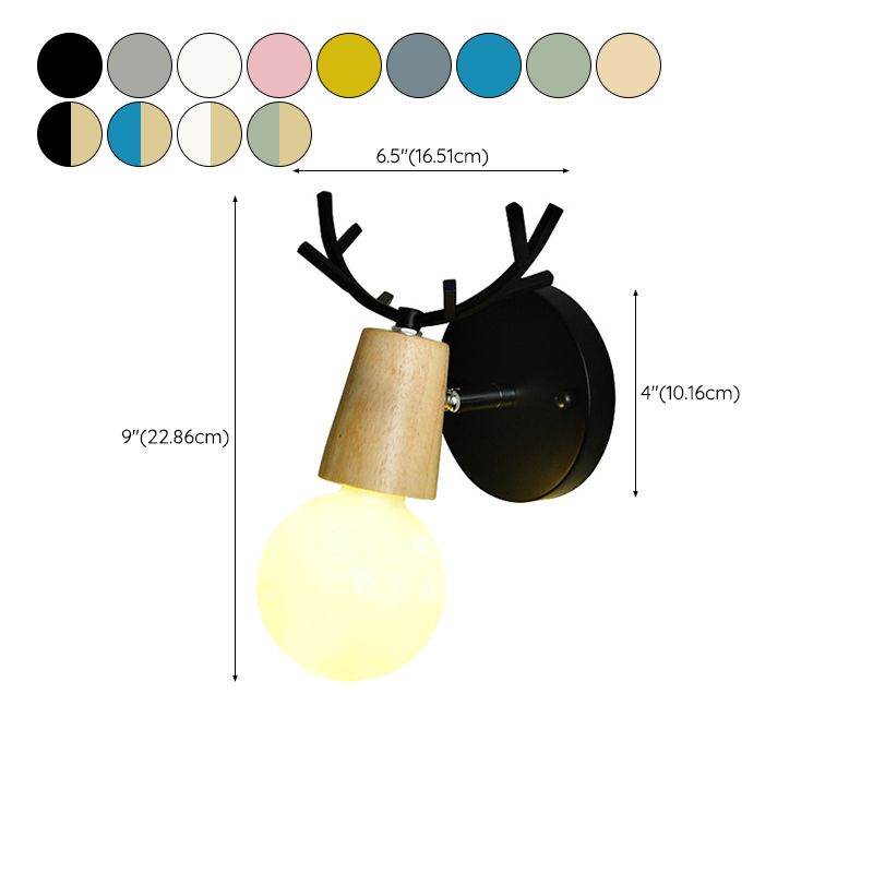 Contemporary Colorful Wall Light Sconce Creative Wall Light Fixture for Bedroom