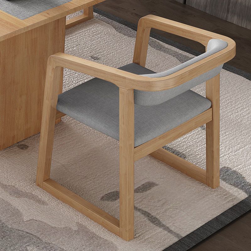 Scandinavische houten keuken eetkamerstoel open achterste stoel