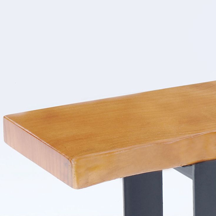 Bar Table in Metal and Wood Industrial Bar Height Table for Dining Room