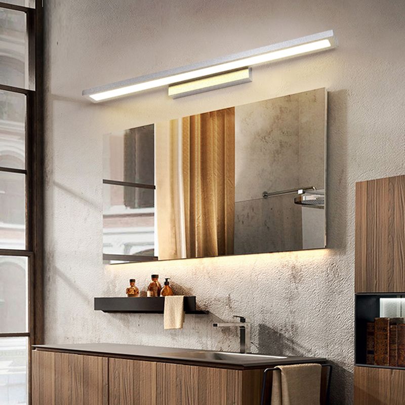 Rectangle Sconce Light Fixture Modern Metal 1 Light Wall Light Fixture