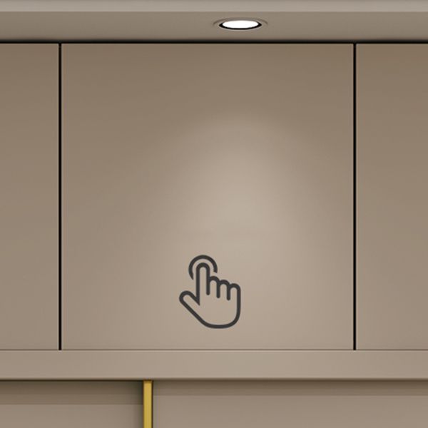 Contemporary Style Wardrobe Wooden Bedroom Wardrobe Closet with Clothes Rail