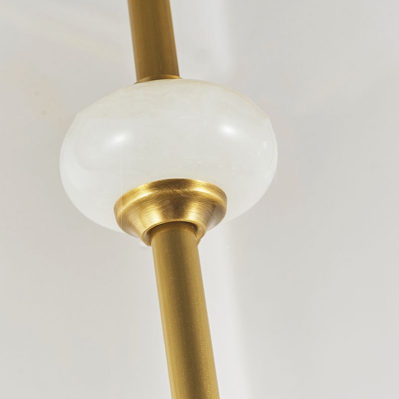 Luminaires d'éclairage de l'île du cylindre moderne Verre 3 Éclairage pendentif léger en or