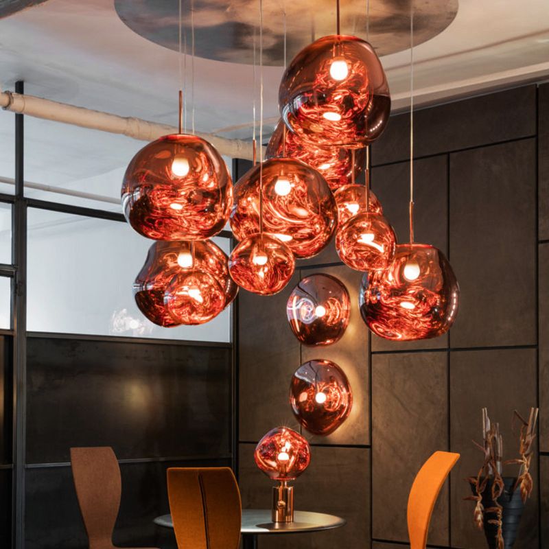 1 pendentif en verre léger Louteurs de plafond modernes pendants suspendus pour la salle à manger