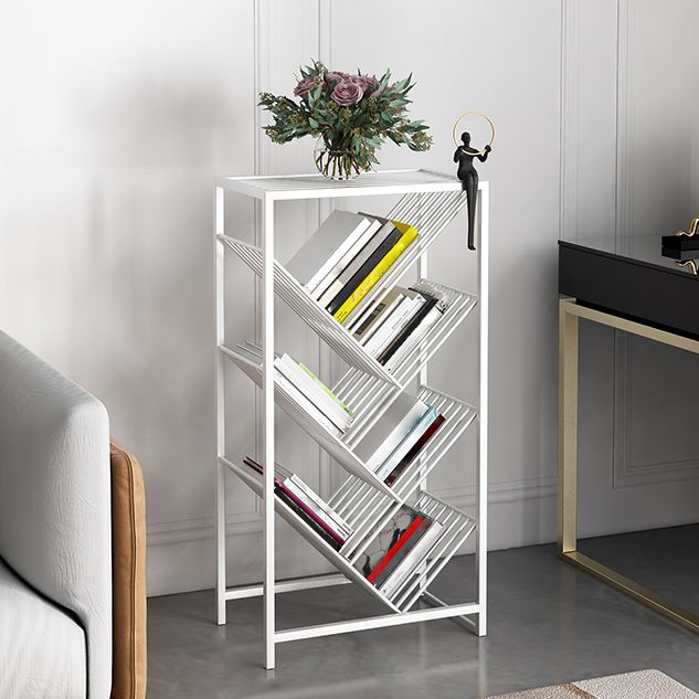 9.45"W Bookshelf Contemporary Style Bookcase for Study Room and Office
