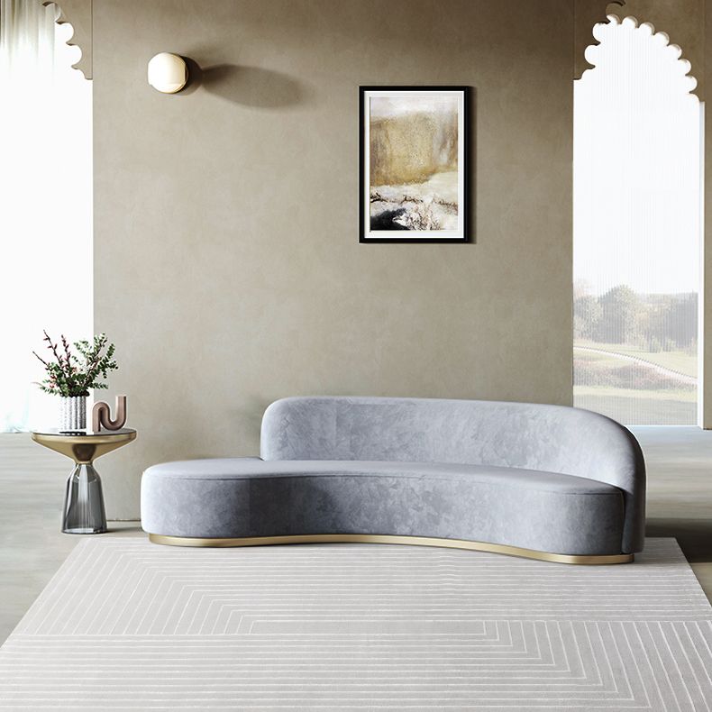 Grey Modern Area Carpet Polyester Stripe Pattern Rug Easy Care Area Rug for Home Decor