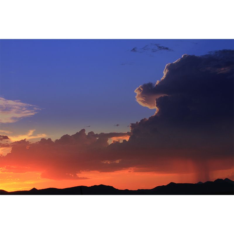 Fire Cloud Mural for Sleeping Room Bedroom, Removable, Customized Size