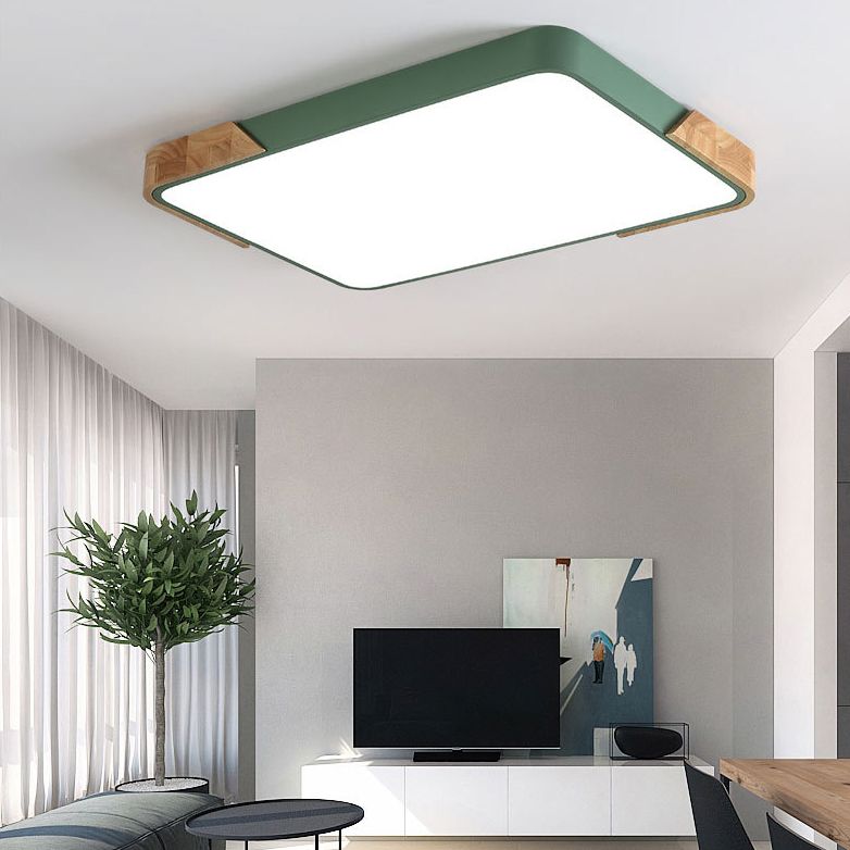 Lámparas empotradas de 1 luz de estilo moderno Lámpara de techo empotrada de acrílico geométrica
