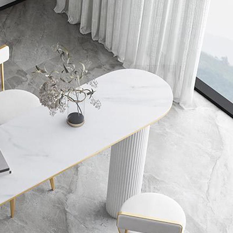 Island Contemporary Bar Table 42-inch Height Stone Top Bistro Table