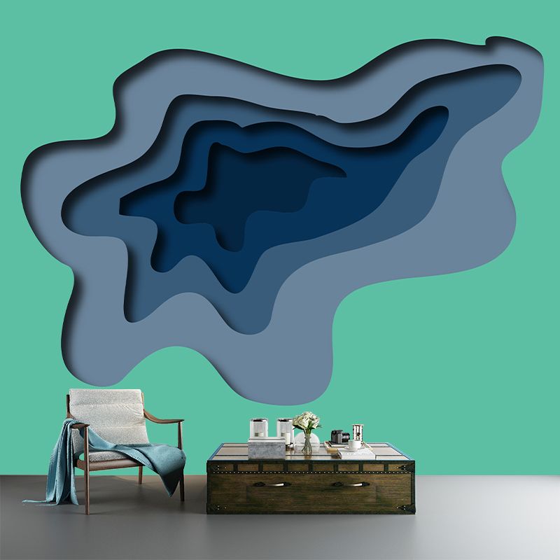 Environment Friendly Abstract Style Mural Wallpaper Illustration Indoor Wall Mural