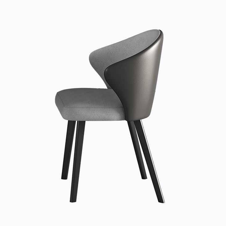 Modern Sintered Stone Dining Set with Rectangle Tabale and Metal Base Dining Room Furniture Set