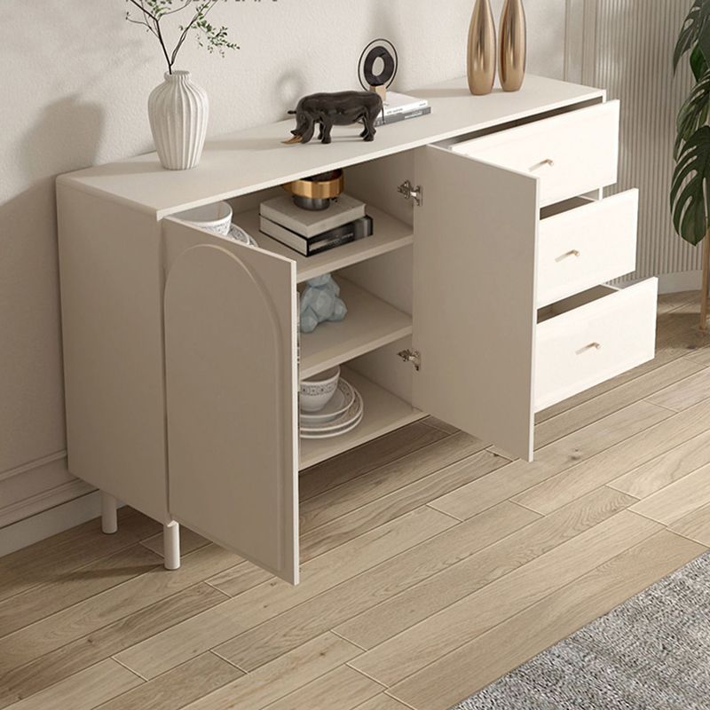 Modern Dining Server Engineered Wood Buffet Server with Doors for Living Room