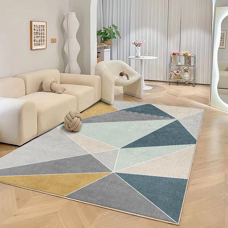 Luxury Area Carpet Funky Washable Rug Polyester Non-Slip Carpet for Home Decor