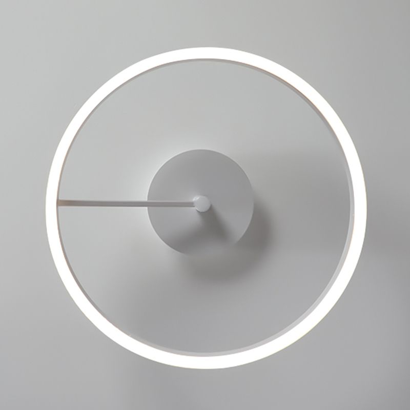 Circle Shape Ceiling Fixture Modern Style Metal 1 Light Ceiling Mounted Light