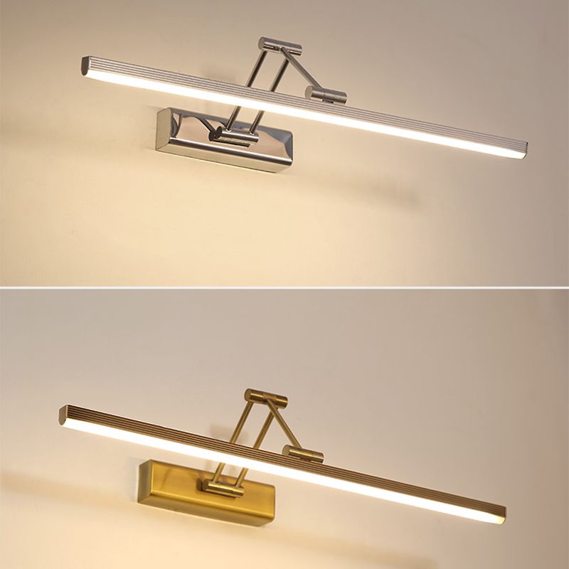 Minimaliste moderne Cylindrical Mur Murd Vanity Lights en acier inoxydable Vanité Mur