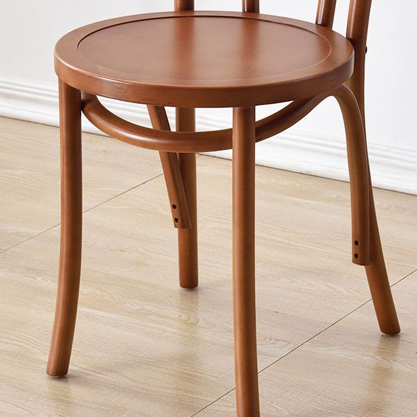 Salle à manger de cuisine moderne Birch Wood Chaise Windsor Back Tempaies côté latérale