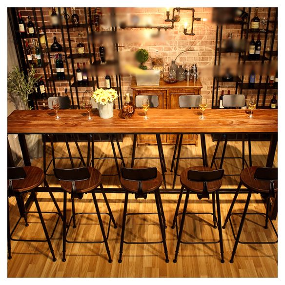 29.53" Industrial Bar and Counter Stool Low Back Stool with 4 Legs