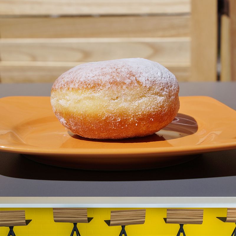 Soft Color Dessert Painting Mural Decal Modern Commercial Use Donut Pattern Wall Covering