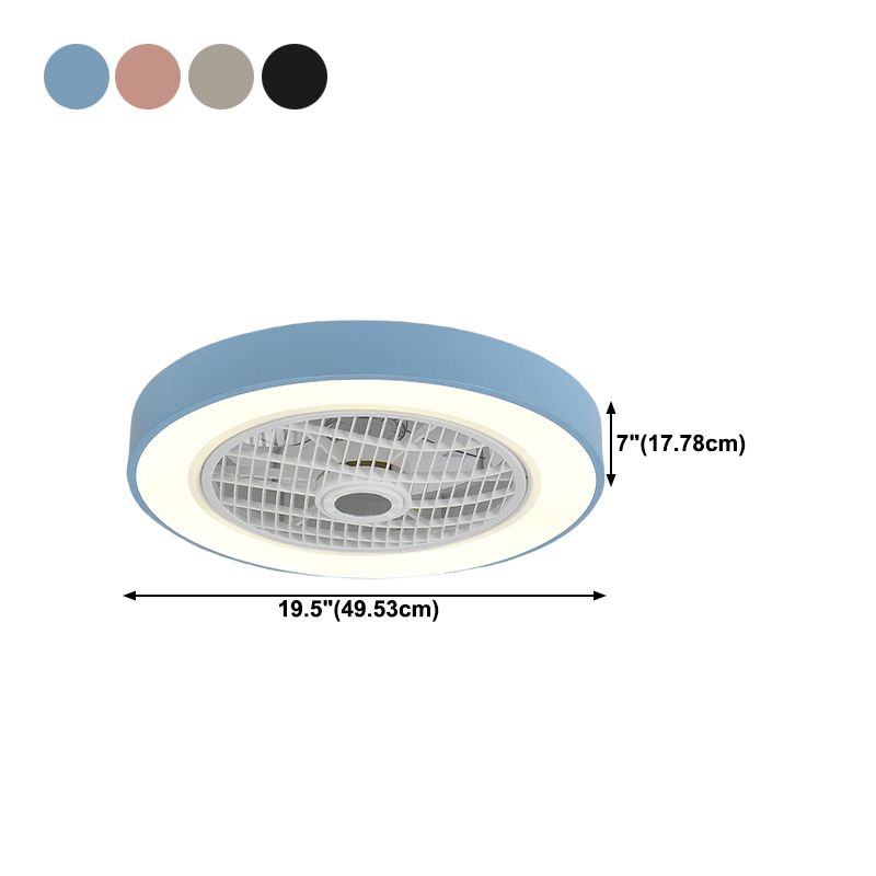 Lámpara de montaje de lavado de led redondo lámpara de ventilador de metal moderno accesorio de luz semi descarga