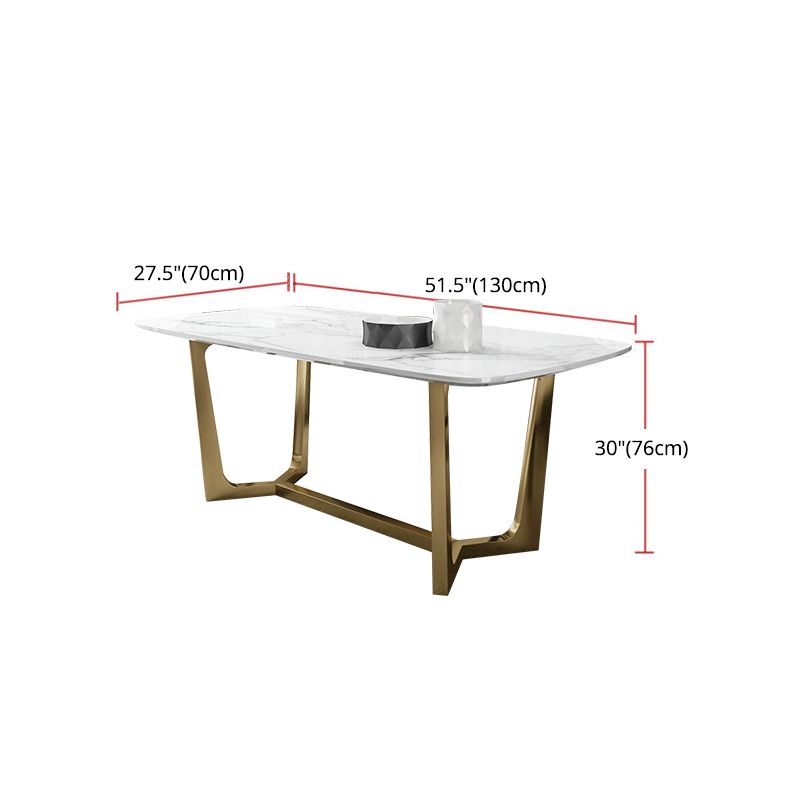 Glam 1/5/7 Pieces Dining Set Sintered Stone Dining Table for Home Use