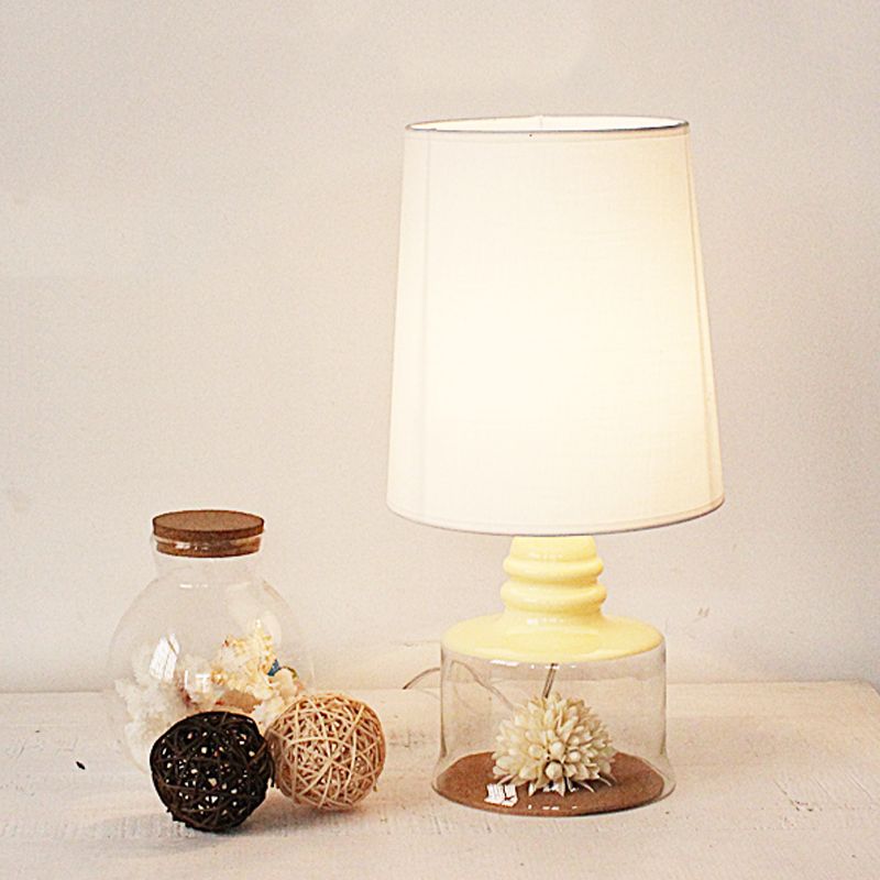 Luce pastorale del tavolo da ristorante in barilotto in tessuto pastorale a 1 tea