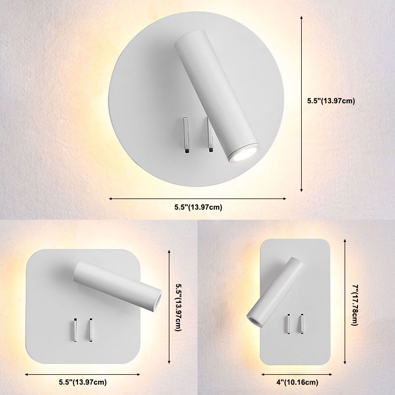 Minimalismo moderno Pronzo della parete domestica con ombra acrilica per camera da letto