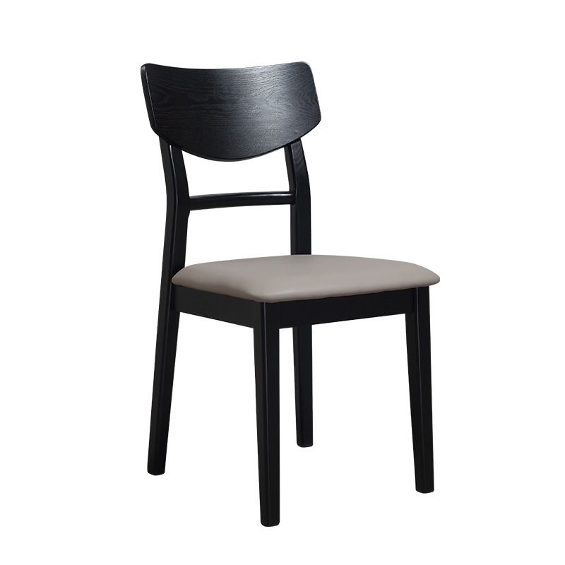 Chaise de salle à manger d'intérieur traditionnelle, finition en bois, chaise de salle à manger empilable avec dossier en échelle