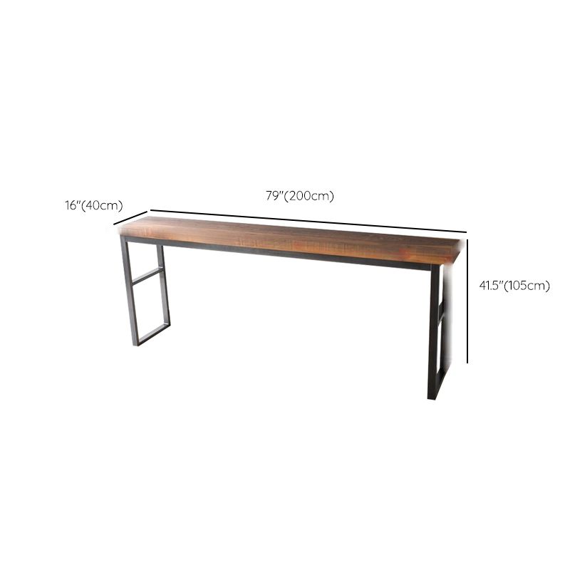 Solid Wood Top Bistro Set 1/2/5 Pieces Modern Rectangle Pub Table Set