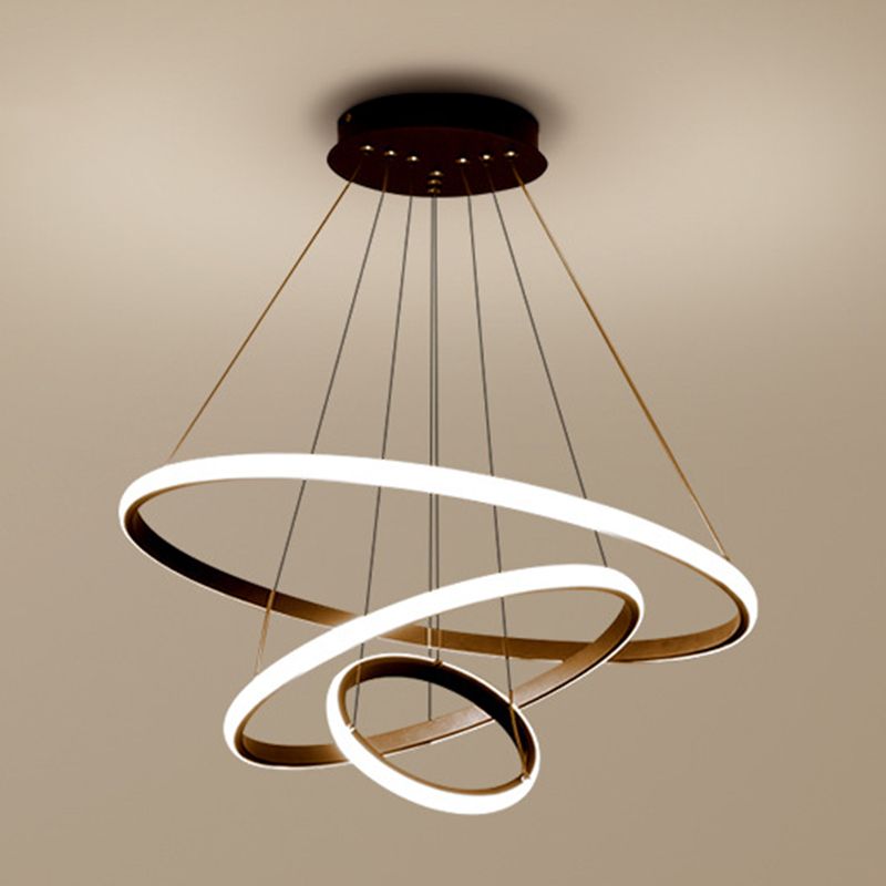 Rings Fissaggi di illuminazione a sospensione in metallo semplici apparecchi di illuminazione a sospensione camera da letto