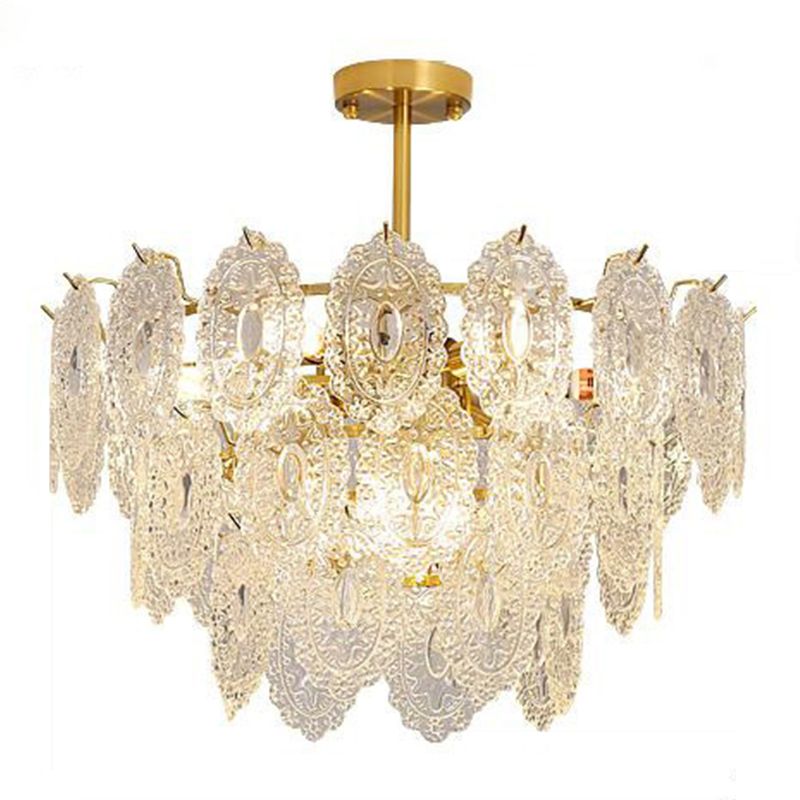 American Glass Chandelier Lichte Armaturen Restaurant Opknoping Kroonluchter