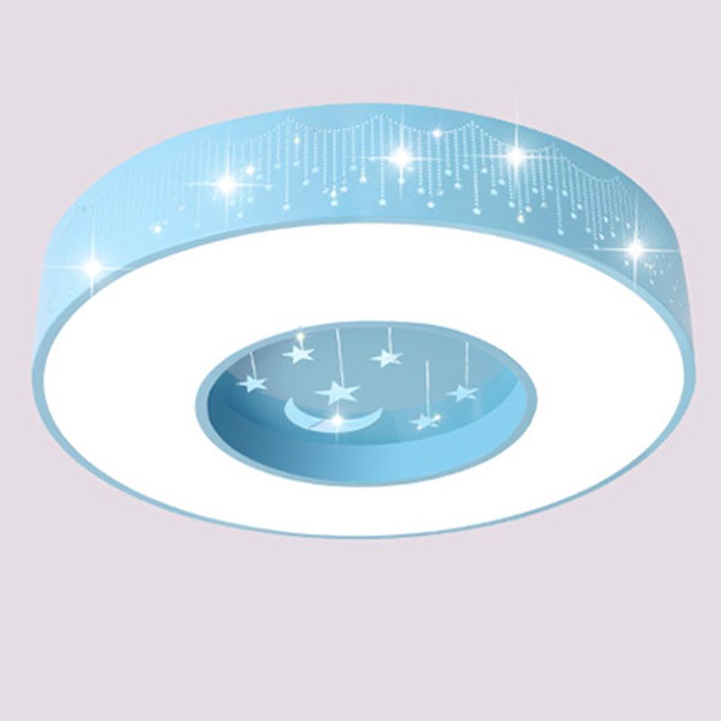 Circular Flush Mount Light Fixture Kids Acrylic Flush Mount
