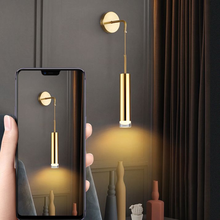Moderne minimalistische Stilzylindrisch -Wand -Leuchte Acryl -Wandleuchte für Schlafzimmer
