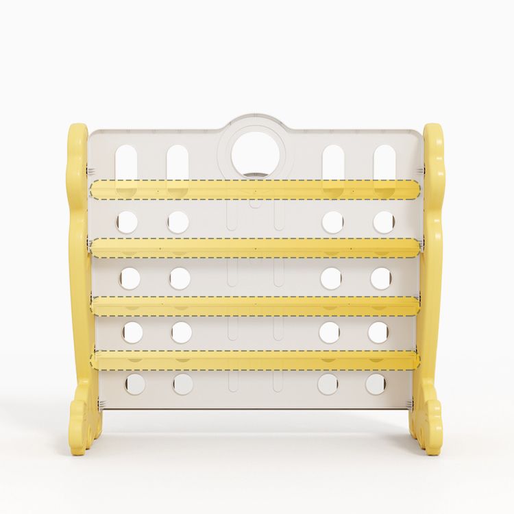 Modern Freestanding Book Display Plastic Bookcase With Closed Back