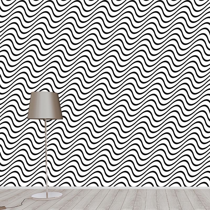 Square Illustration Wall Mural Decor Geometry Mural Wallpaper for Living Room