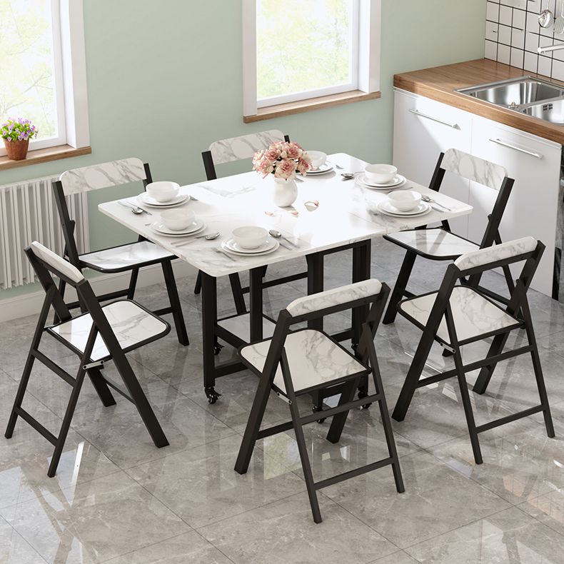Modern Dining Set 1/2/4/5/7/9 Pcs Wood Dining Table and Chairs