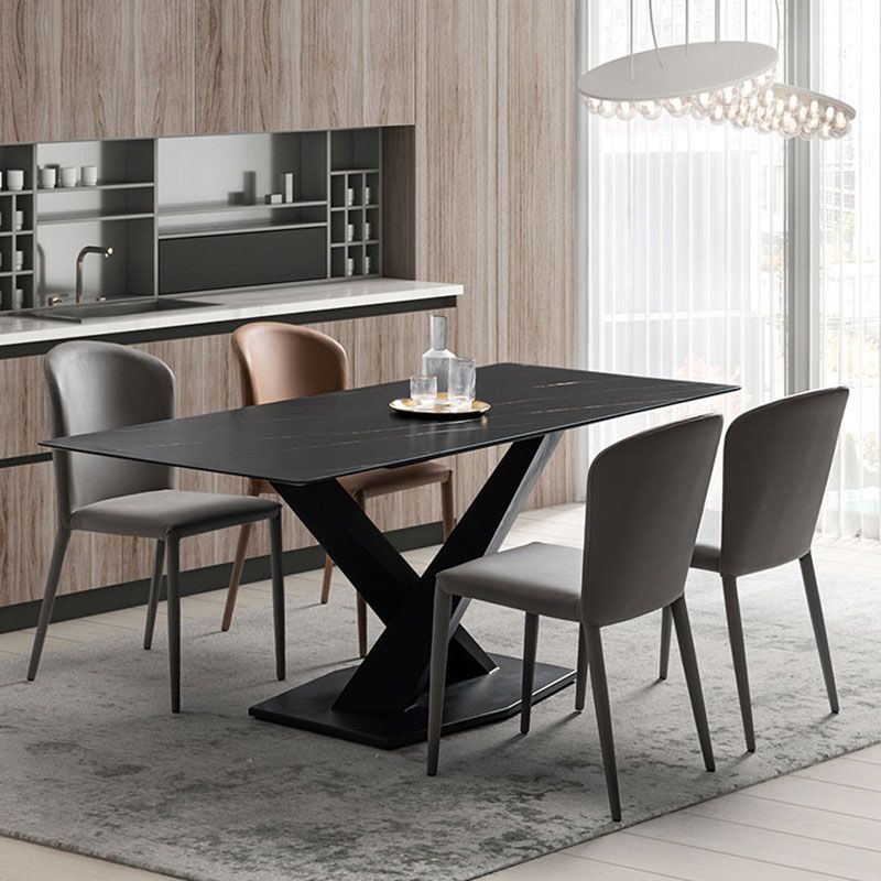 Silla lateral de comedor industrial de metal Silla lateral con respaldo de orejas para comedor (juego de 2)