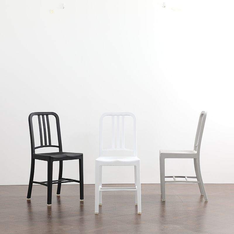 Sedia da pranzo in plastica da pranzo contemporanea sedia da pranzo aperta per interno