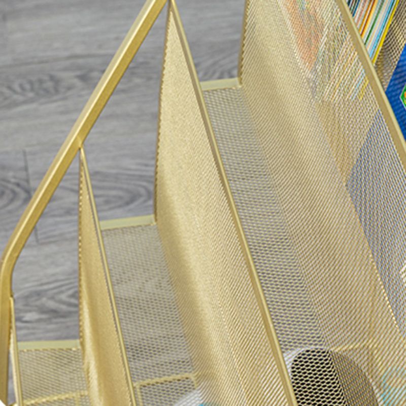 Modern Metal Ladder Bookshelf Iron Closed Back Bookcase for Home