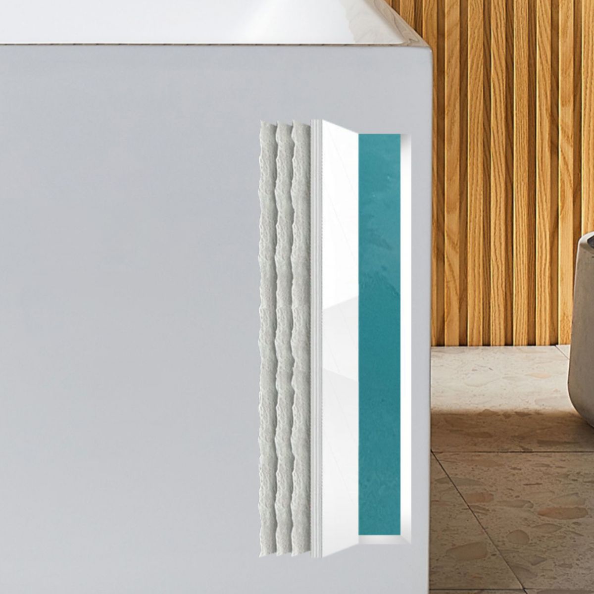 Modern Rectangle Acrylic Bathtub Freestand Soaking Bathtub with Drain Bath Tub