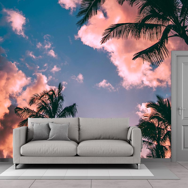 Tropical Palm Mildew Resistant Mural Wallpaper Decorative Photography Wall Covering