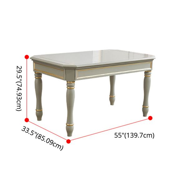 Traditional Wooden Dining Room Set with Rectangle Table Home Dining Table Furniture