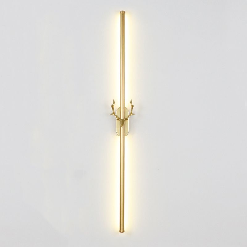 Obelle linéaire Mall Murce Style moderne 1 Light Mur Mur Mount luminaire en or