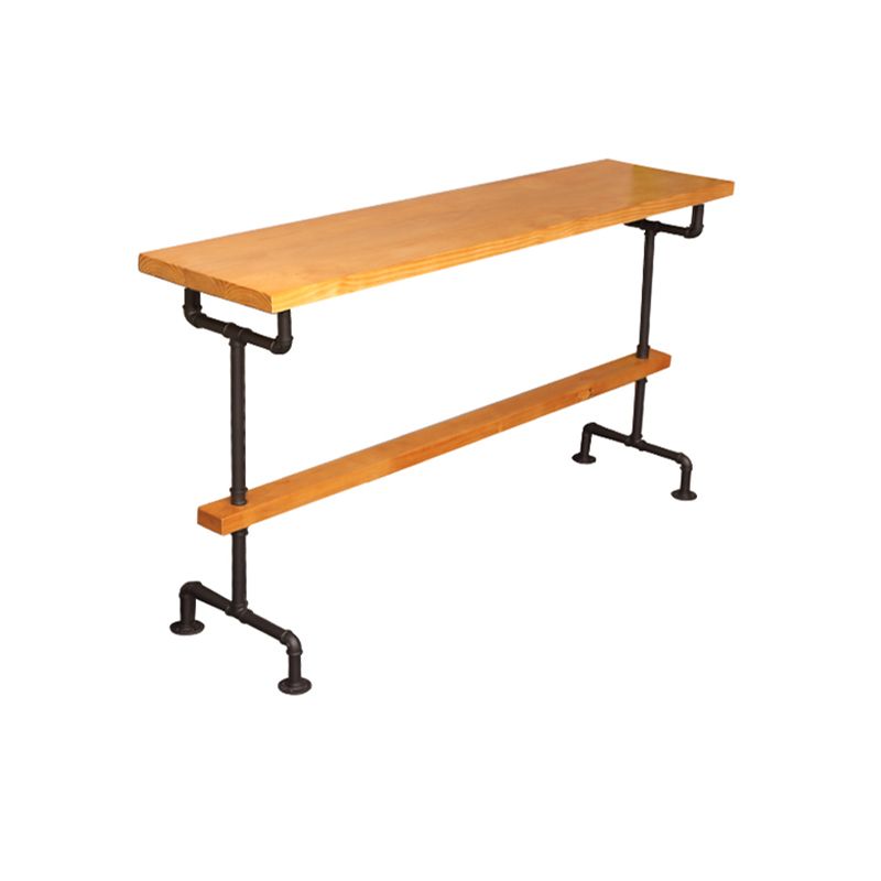 Solid Wood Bar Table Set Modern Rectangle 1/2/7 Pieces Counter Table