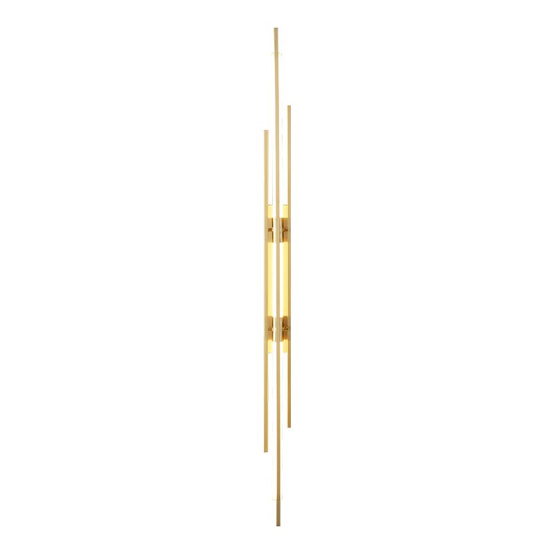 Modern Metal LED Wall Sconce Linear Shape Wall Light with Acrylic Shade for Bedroom