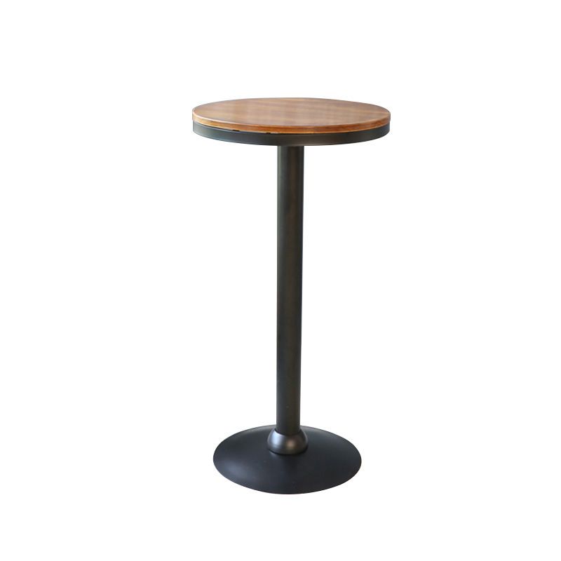 Solid Wood Pub Table Round Bar Height Modern Bar Table for Indoor