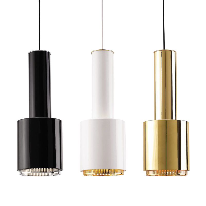 Modern Artistic Single Pendant Light Electroplate Metal Hanging Lamp with Iron Shade