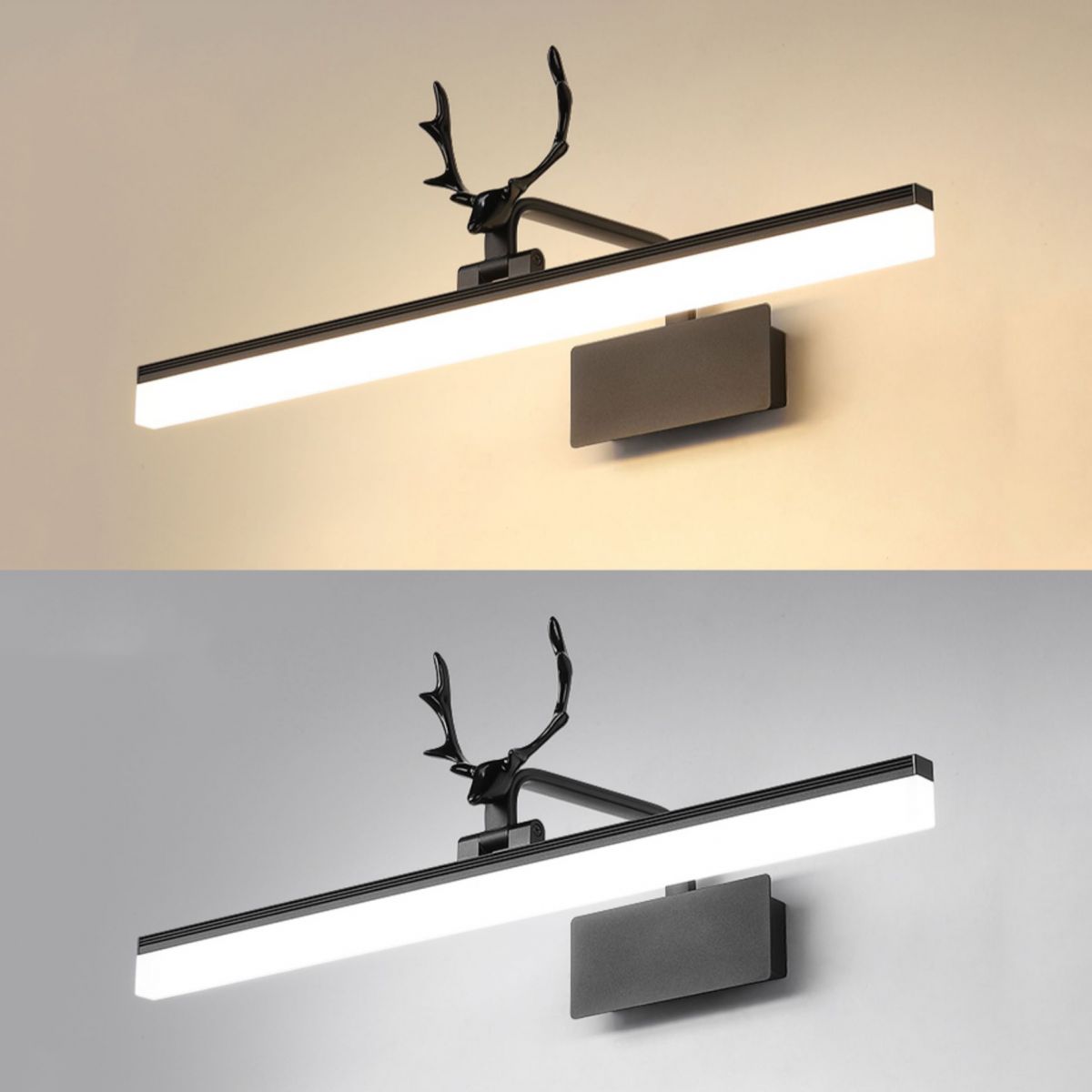 Modern Simple Antler Makeup Mirror Lamp Bathroom Nordic Mirror Light Fixture