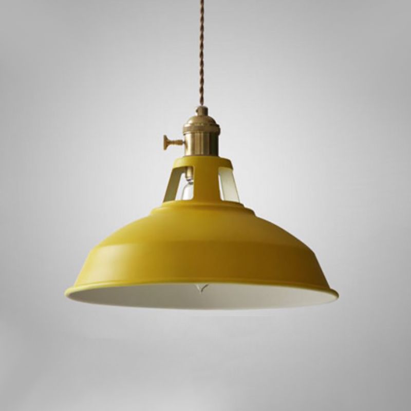 Industrial Hanging Light Colorful Metal Pendant Lighting Fixture for Living Room