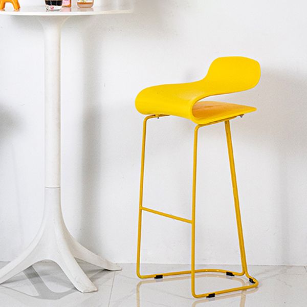 Contemporary Style Metal Bar-stool Plastic Counter Bar Stool for Kitchen