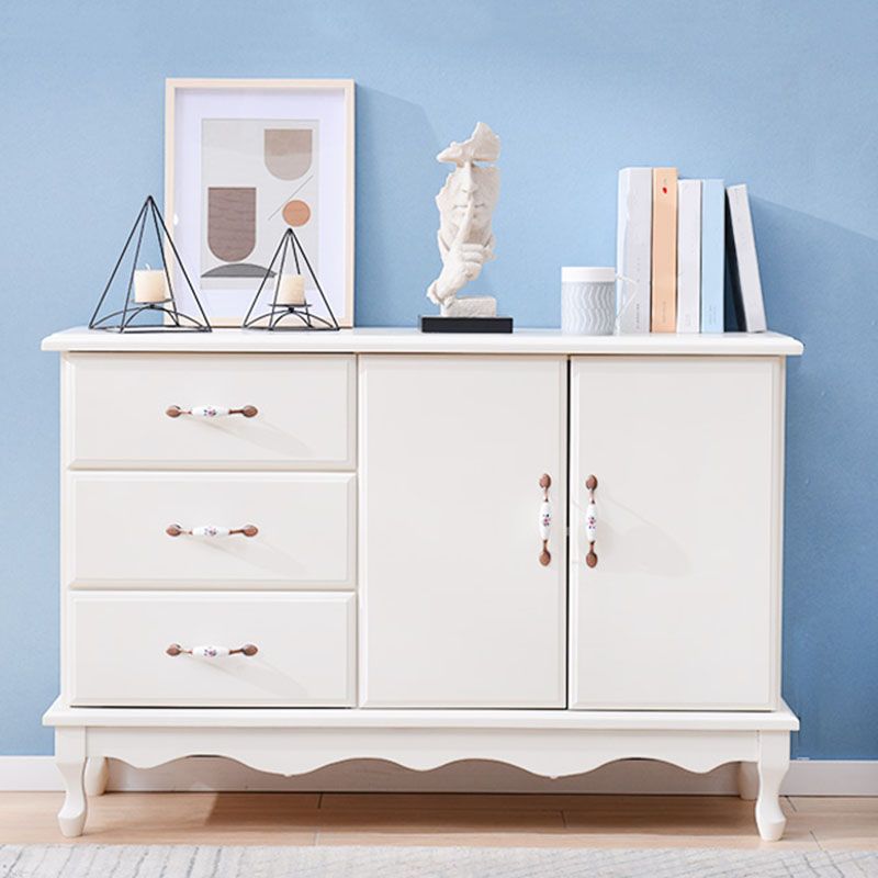 15.6-inch Width Coastal Dresser Solid Wood Storage Chest with 3/6 Drawers