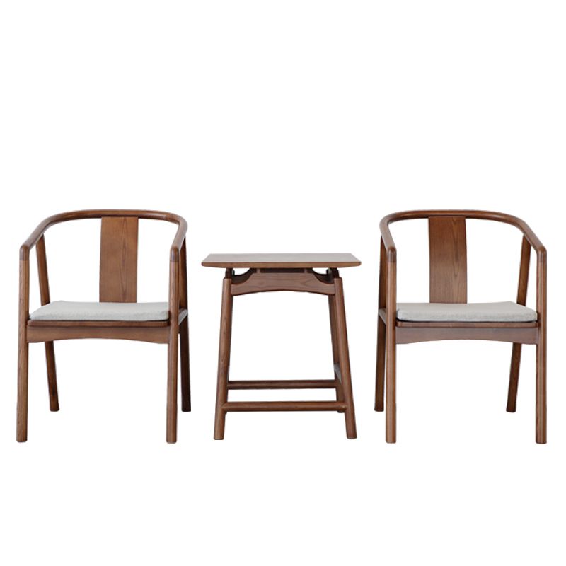 Chaise simple de bras arrière de latte de cuisine de chaises en bois de frêne de style traditionnel